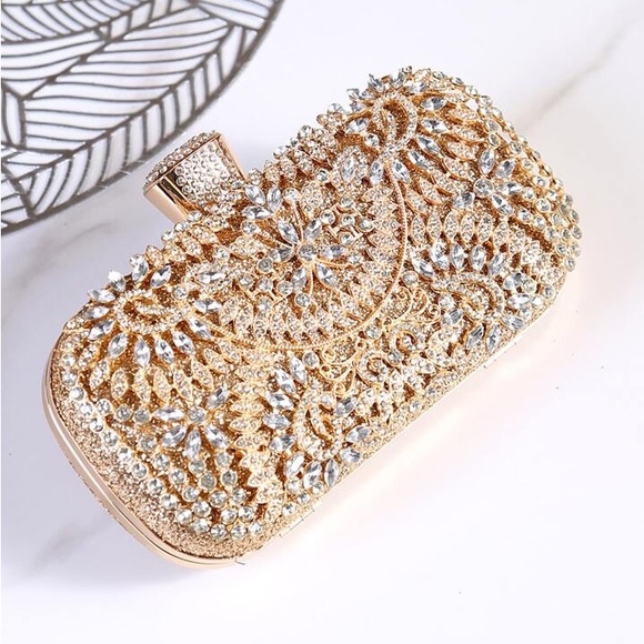 - Luxury Embellished Clutch Bling Bag - Picture 5 of 7